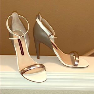 French Connection color block heels